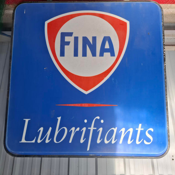 grande enseigne lumineuse  FINA