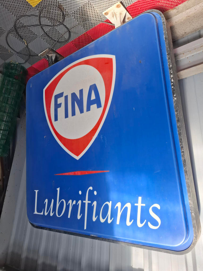 grande enseigne lumineuse  FINA