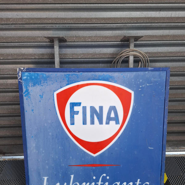 enseigne lumineuse  FINA
