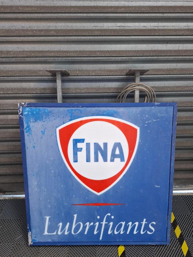 enseigne lumineuse  FINA