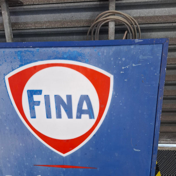 enseigne lumineuse  FINA