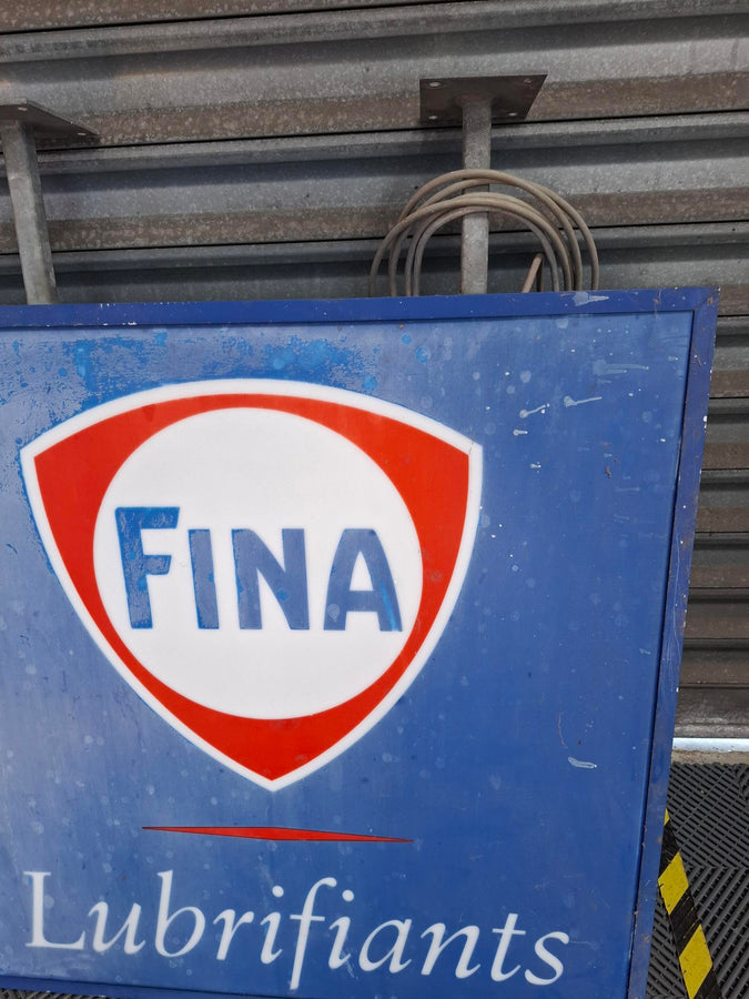 enseigne lumineuse  FINA