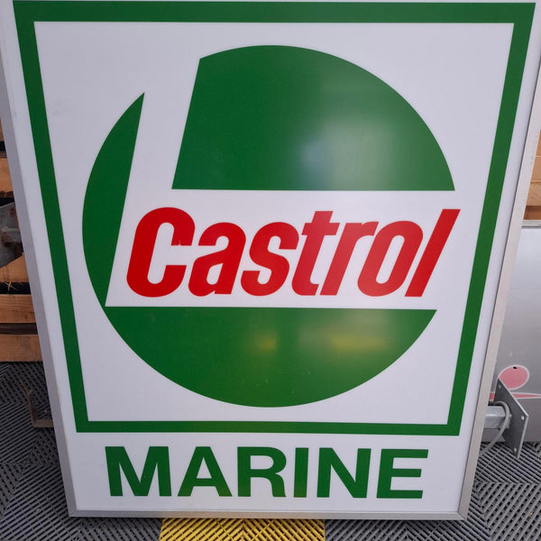 enseigne lumineuse  CASTROL MARINE