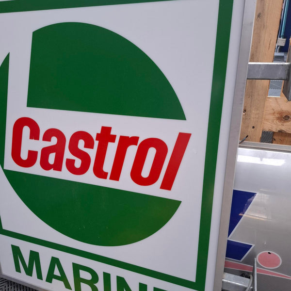enseigne lumineuse  CASTROL MARINE