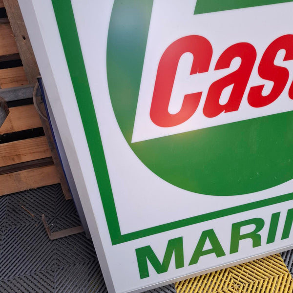 enseigne lumineuse  CASTROL MARINE