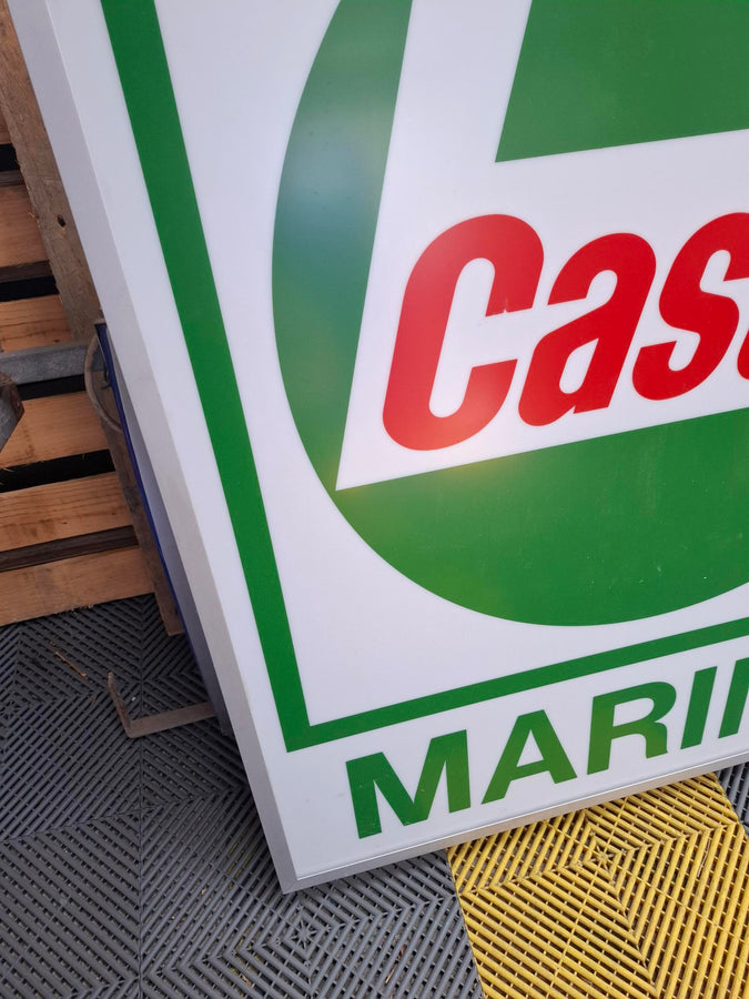 enseigne lumineuse  CASTROL MARINE