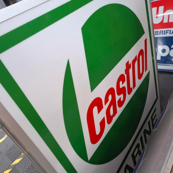 enseigne lumineuse  CASTROL MARINE