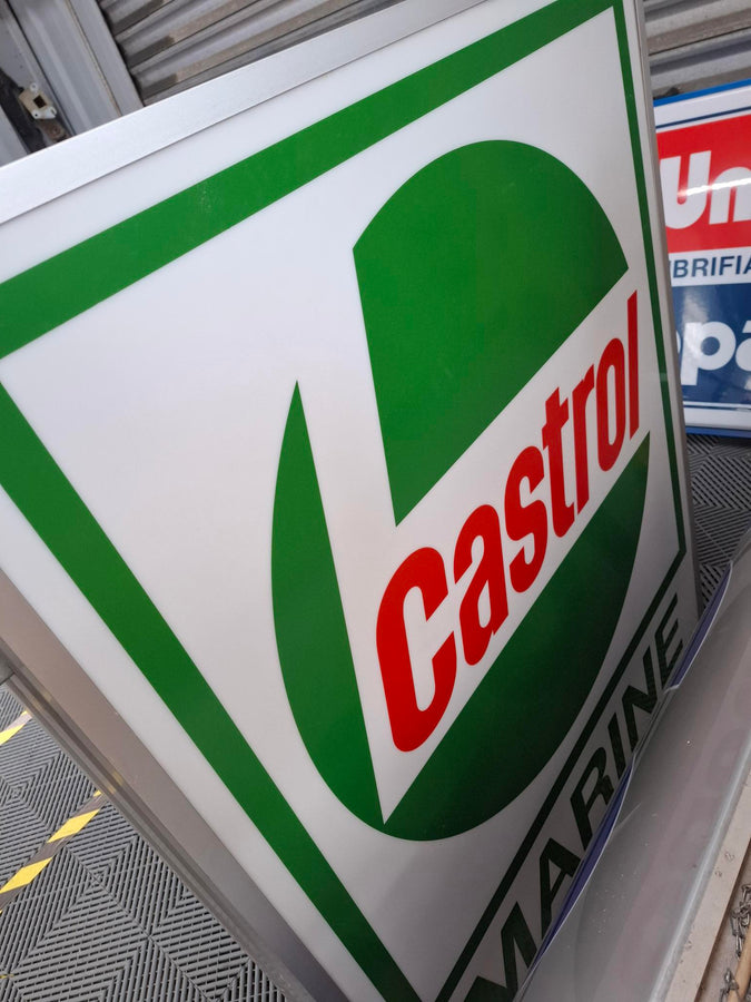 enseigne lumineuse  CASTROL MARINE