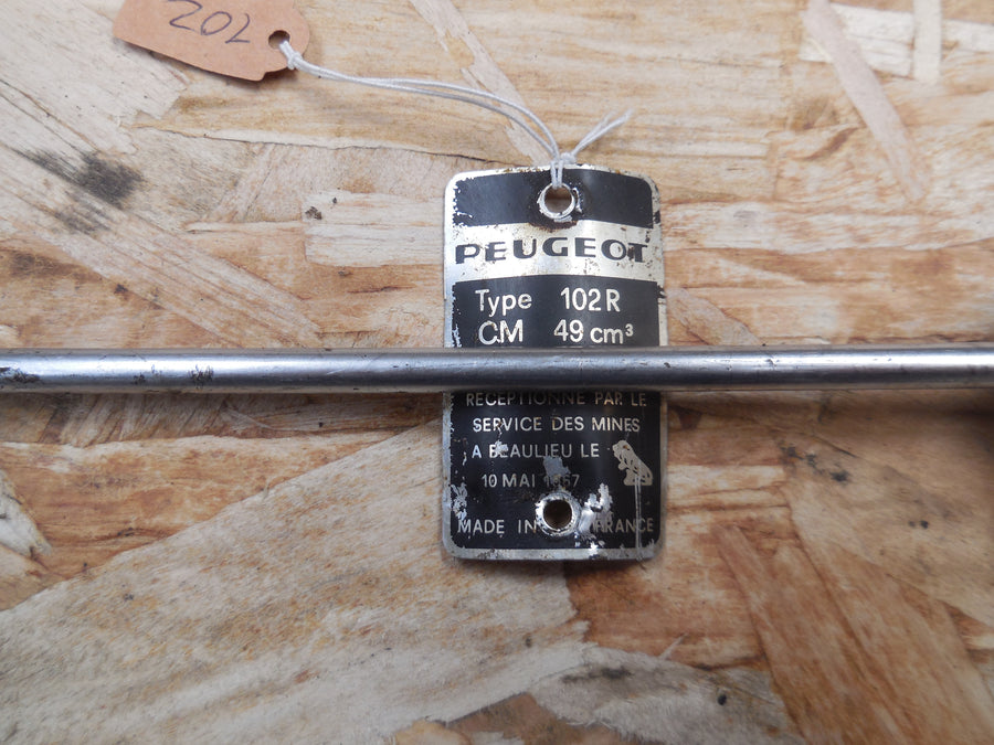 plaque mines peugeot  102