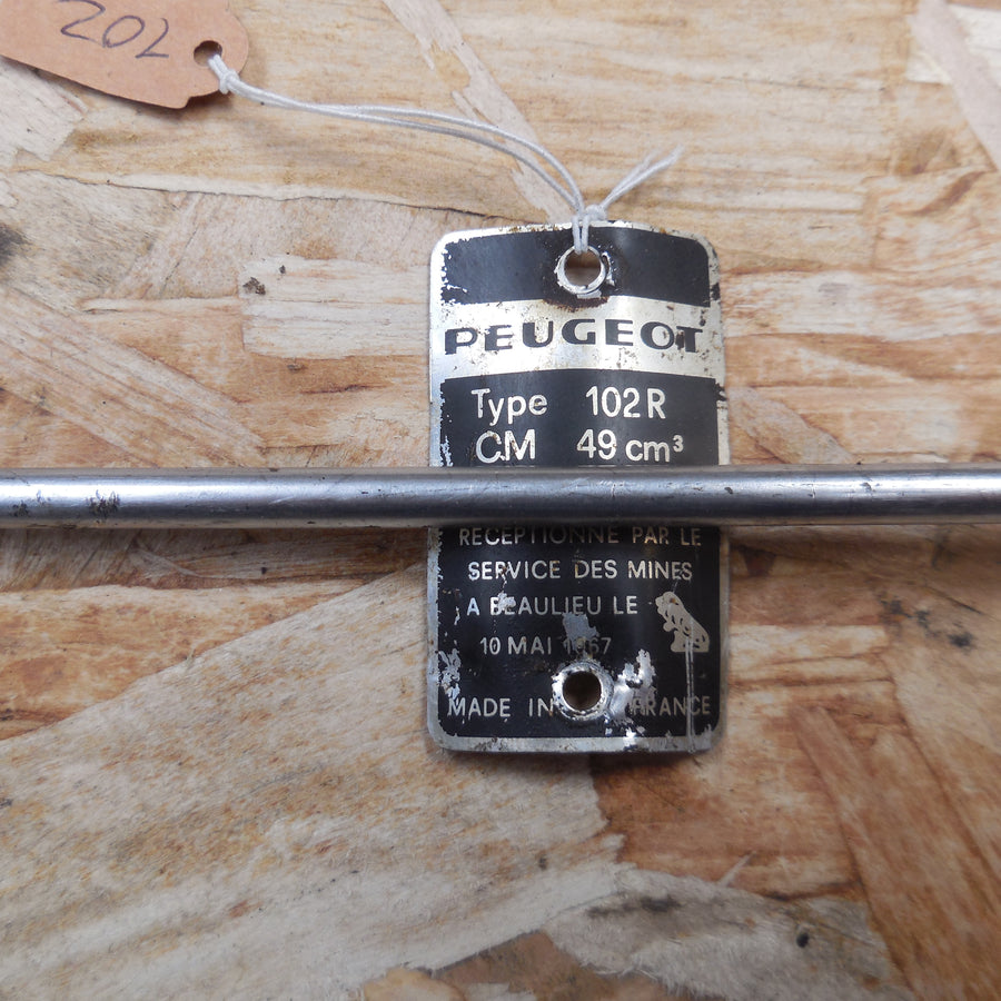 plaque mines peugeot  102