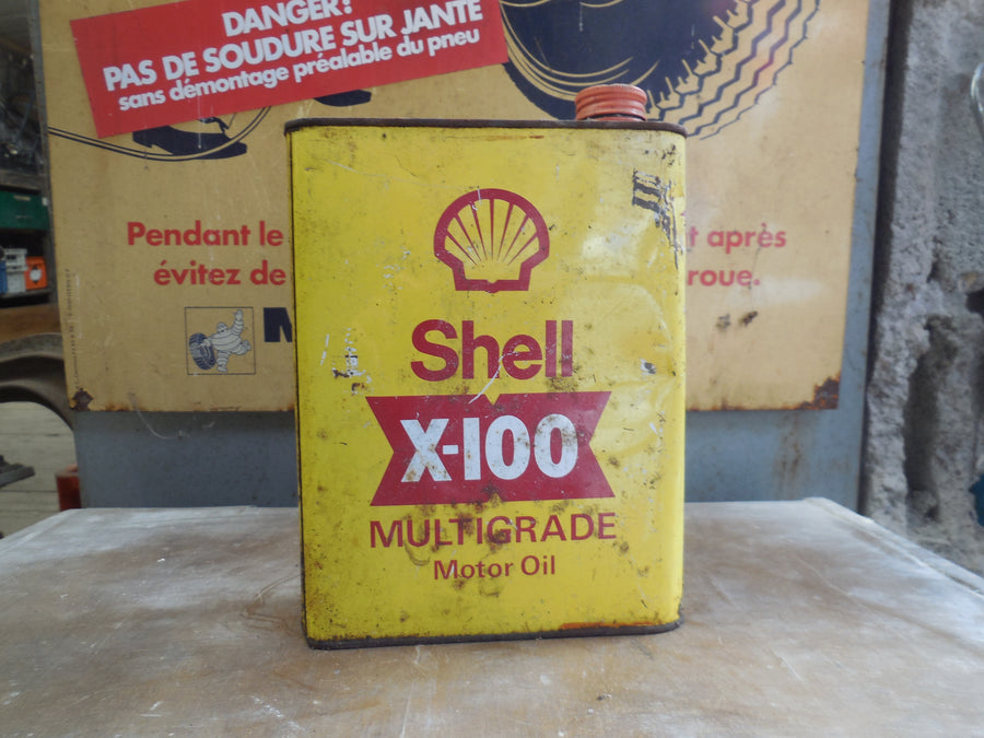 Bidon ancien Shell X‑100