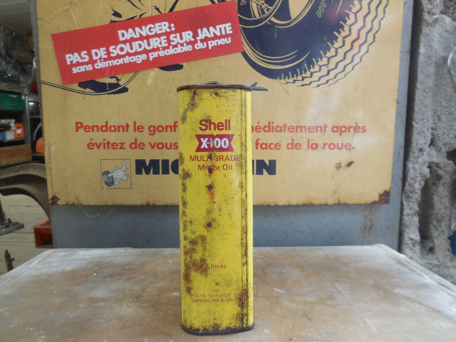 Bidon ancien Shell X‑100