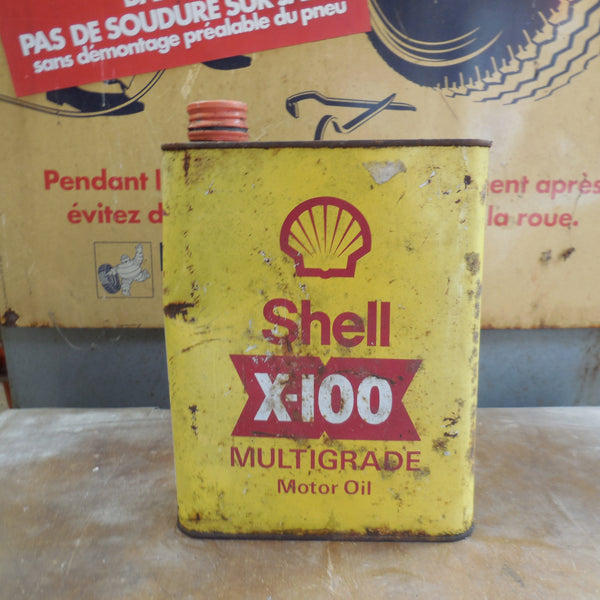 Bidon ancien Shell X‑100