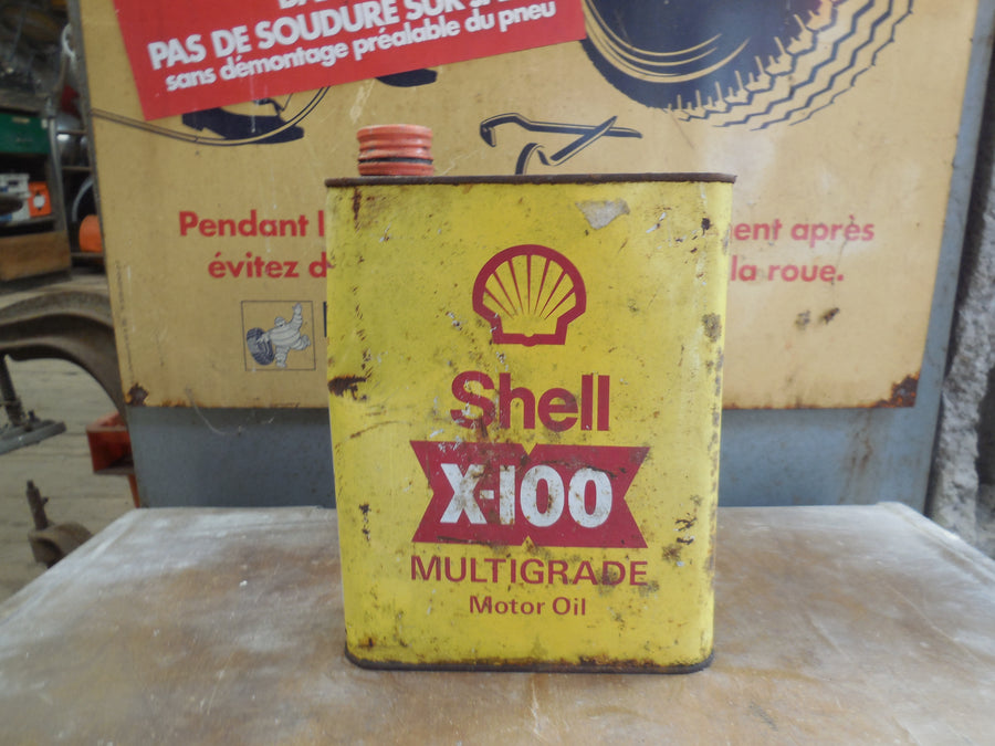 Bidon ancien Shell X‑100