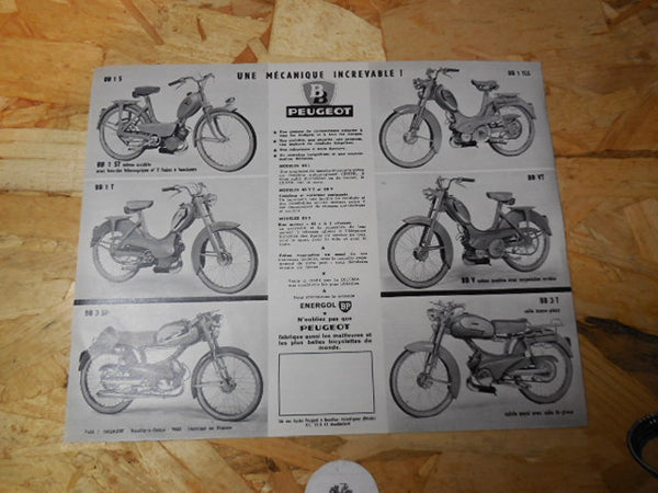 ancienne affiche  publicitaire Peugeot