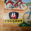 ancienne affiche  publicitaire Peugeot