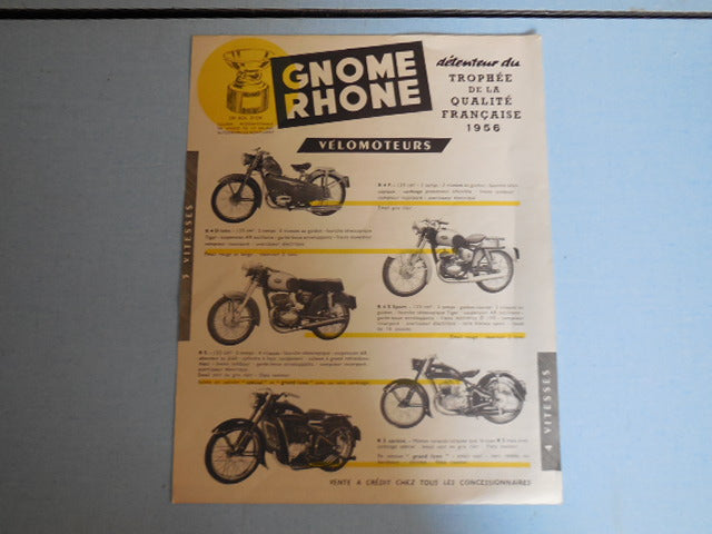 ancienne affiche publicitaire  GNOME RHONE