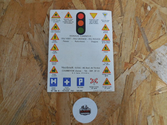 MEMENTO DU CODE LA ROUTE  SOLEX