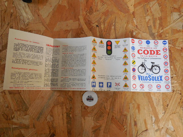 MEMENTO DU CODE LA ROUTE  SOLEX