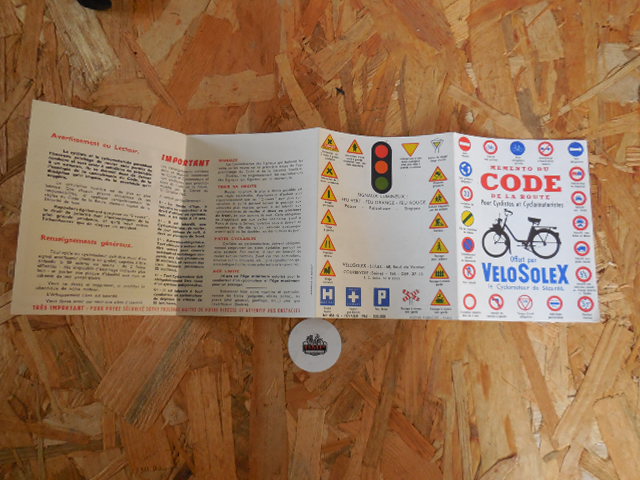 MEMENTO DU CODE LA ROUTE  SOLEX