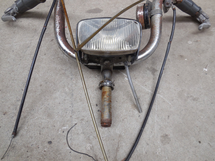 guidon complet  + phare  solex  5000