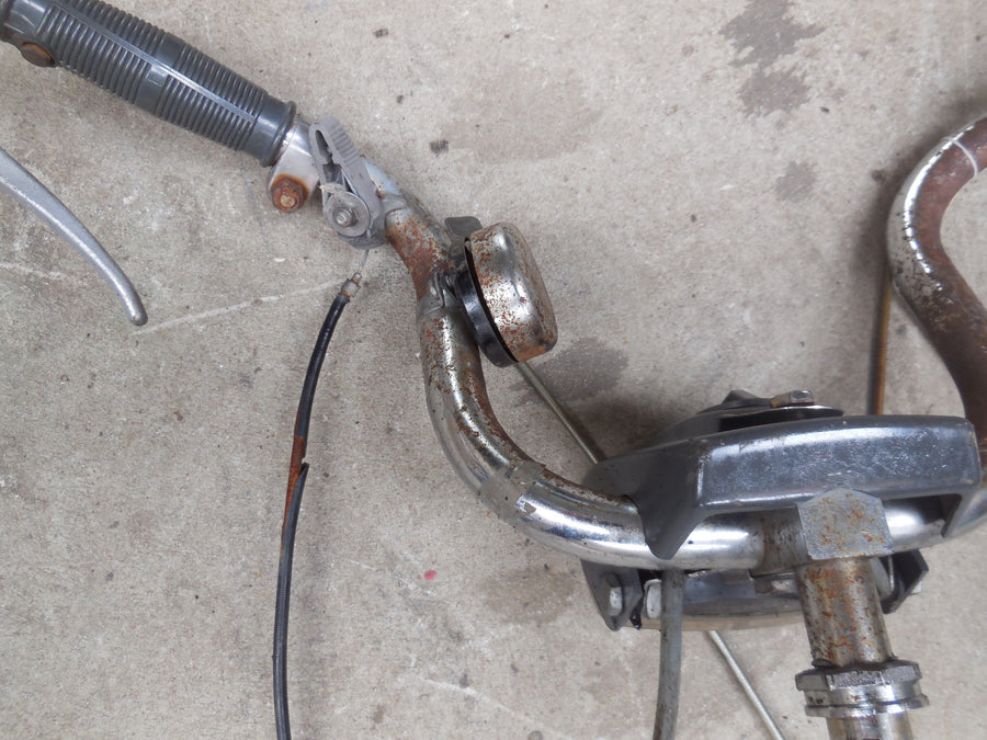 guidon complet  + phare  solex  5000