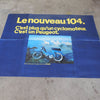 ancienne affiche  original peugeot 104