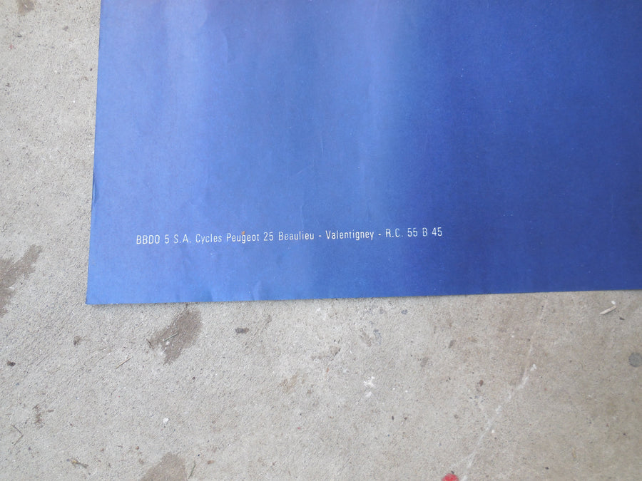 ancienne affiche  original peugeot 104
