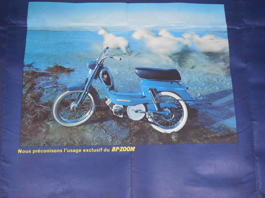 ancienne affiche  original peugeot 104