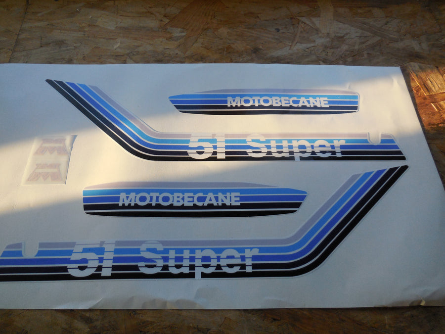 autocollant motobecane 51 super