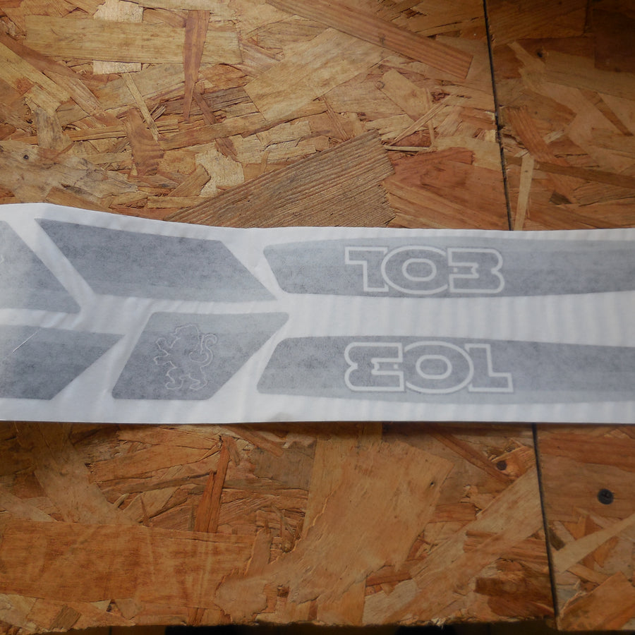 planche autocollants 103 peugeot