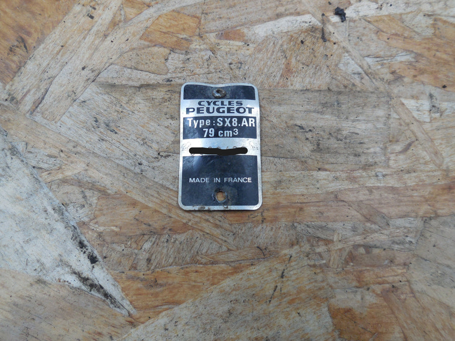 plaque mines peugeot  sx 8