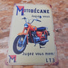 PLAQUE PUBLICITAIRE motobécane  LT 3
