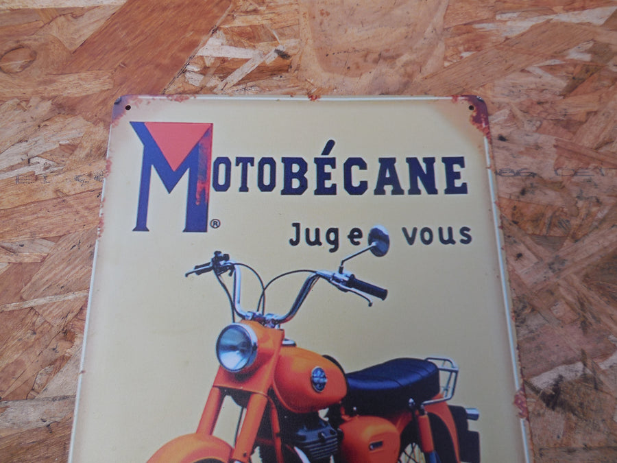 PLAQUE PUBLICITAIRE motobécane  LT 3