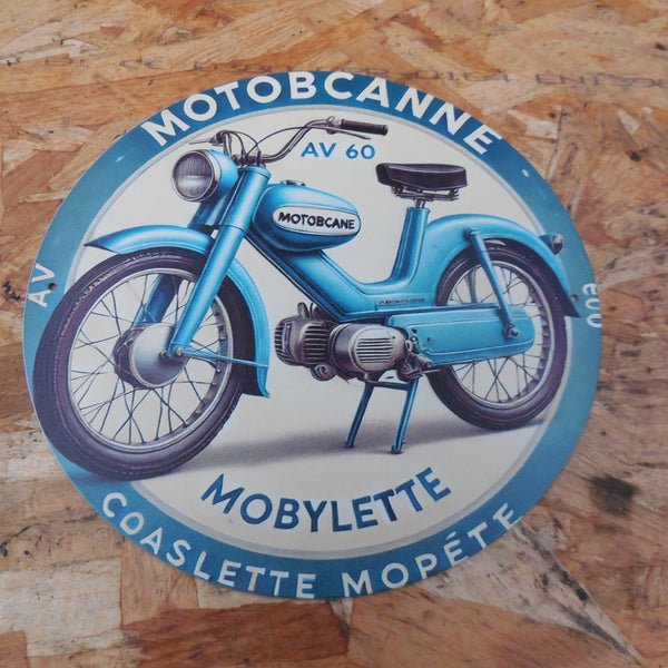 plaque  publicitaire  Av  60  motobécane