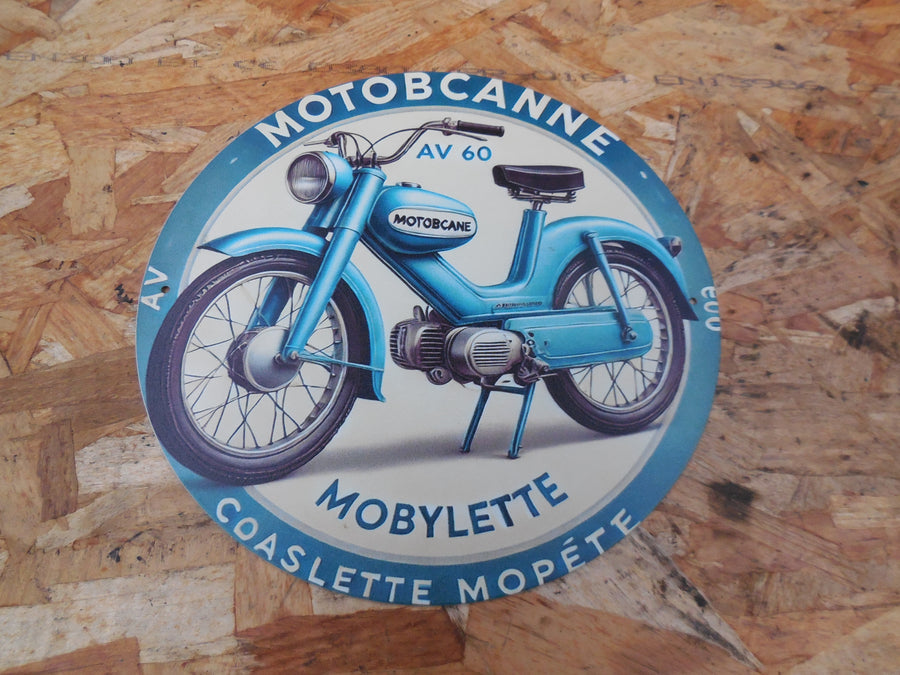 plaque  publicitaire  Av  60  motobécane