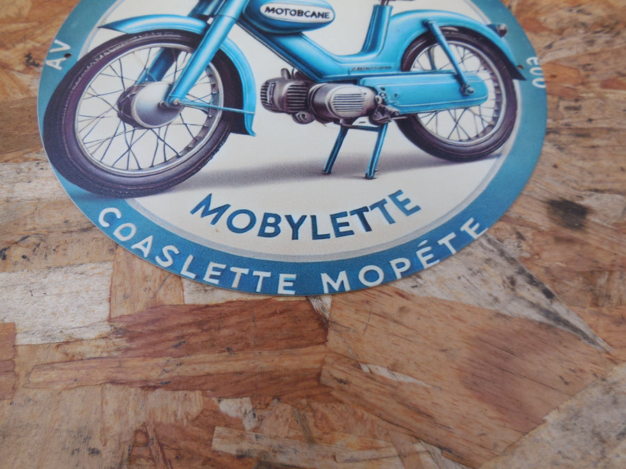 plaque  publicitaire  Av  60  motobécane