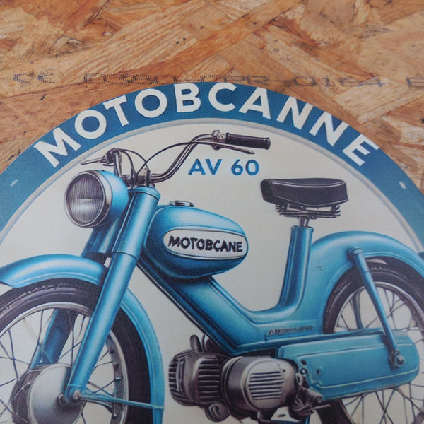 plaque  publicitaire  Av  60  motobécane