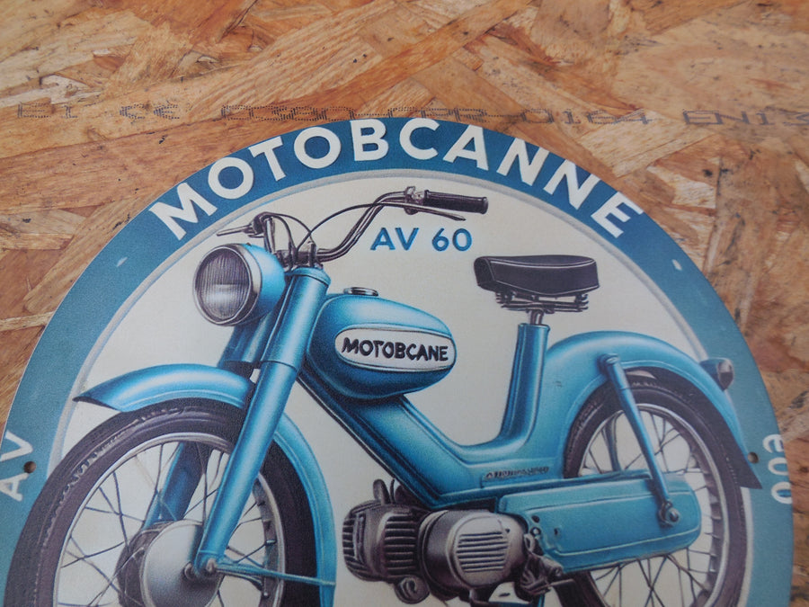 plaque  publicitaire  Av  60  motobécane