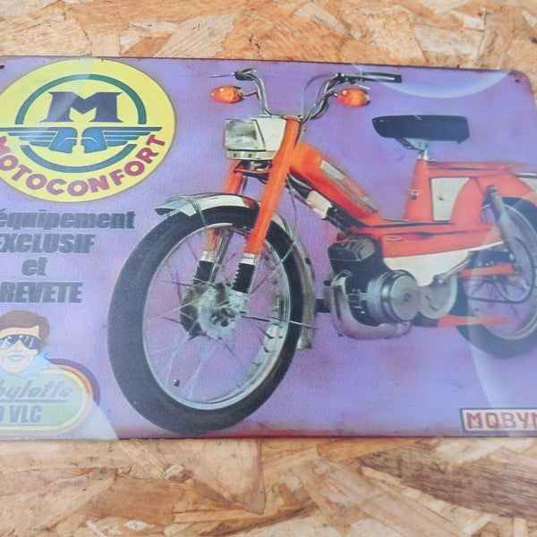 plaque publicitaire motobecane 50