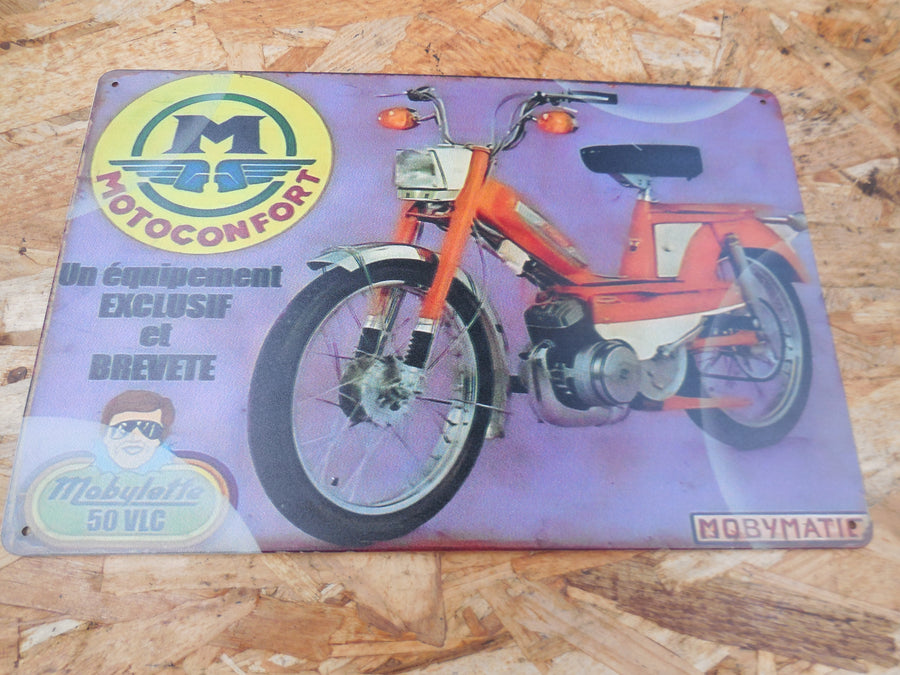 plaque publicitaire motobecane 50