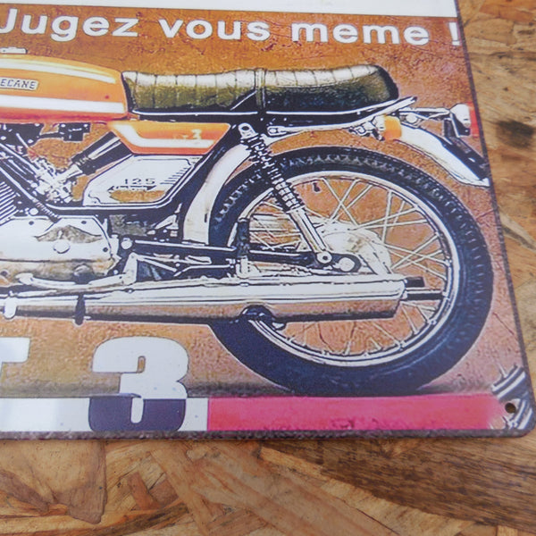 plaque  publicitaire motobecane LT 3