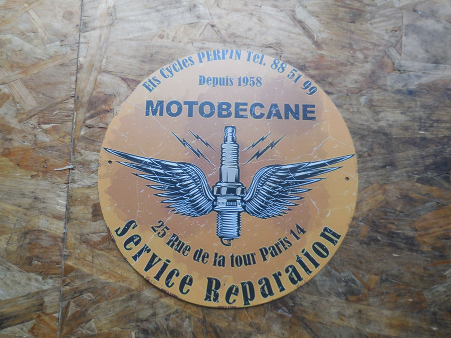 plaque publicitaire motobécane