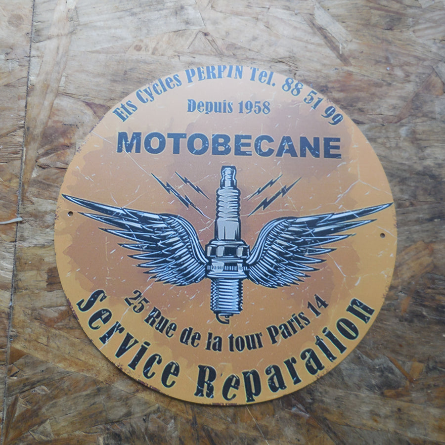 plaque publicitaire motobécane