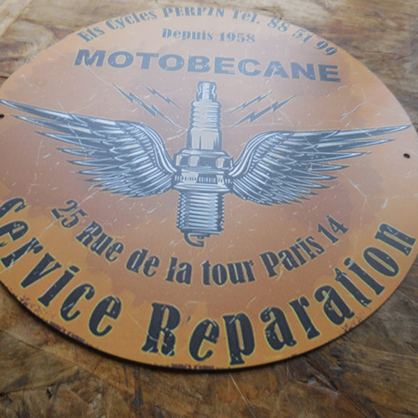 plaque publicitaire motobécane