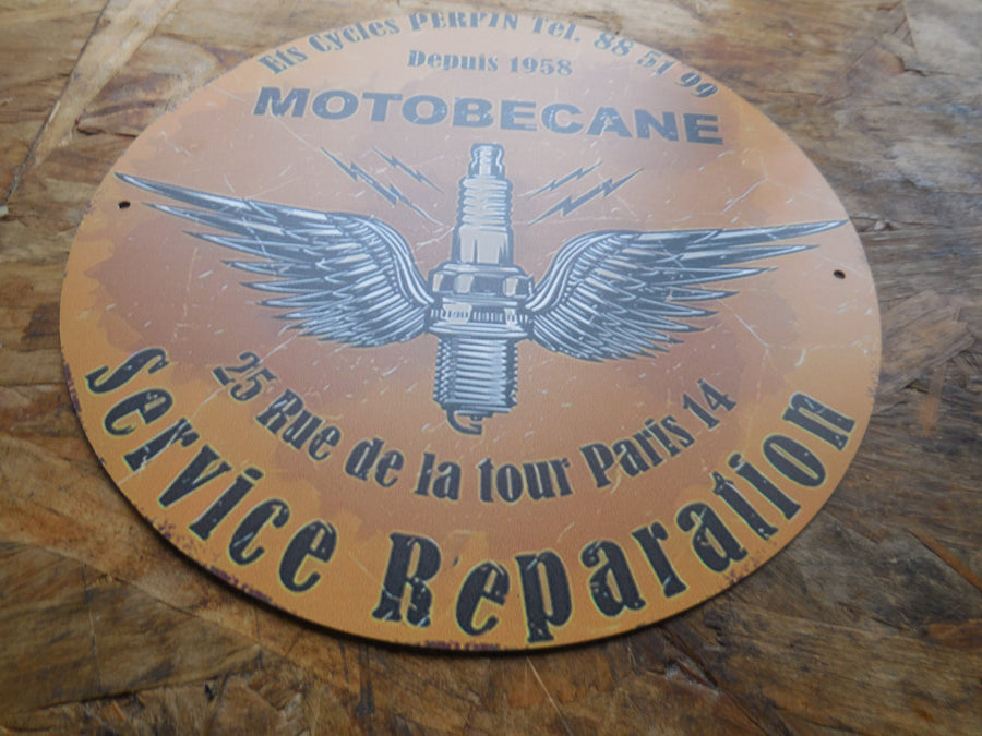 plaque publicitaire motobécane