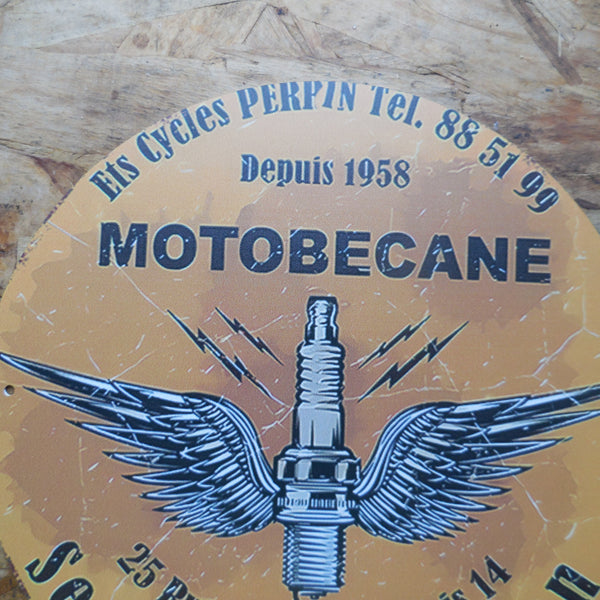 plaque publicitaire motobécane
